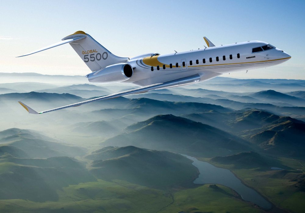 Global 5500 exterior for Boca Raton jet charter
