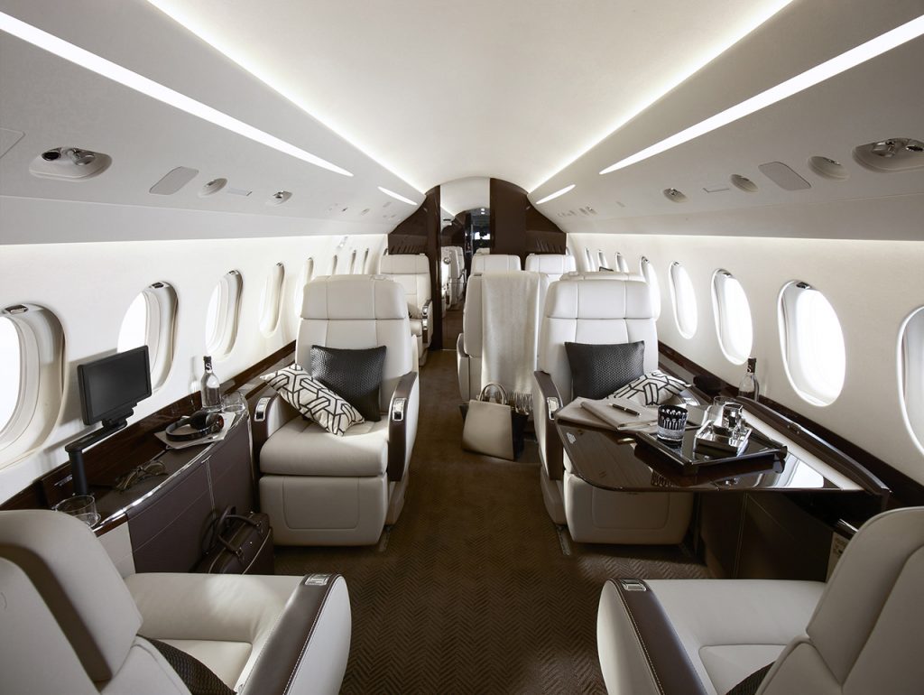 Dassault Falcon 2000LXS exterior for Boca Raton jet charter