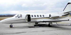 Cessna Citation II cabin interior for Boca Raton charter