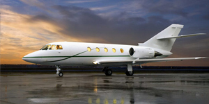 Falcon 20 exterior for Boca Raton jet charter
