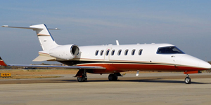 Learjet 45 exterior for Boca Raton jet charter