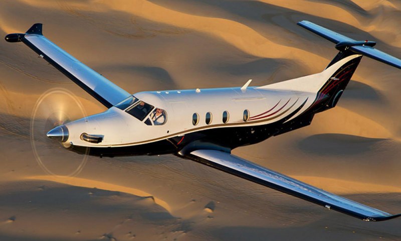 Pilatus PC-12 exterior for Boca Raton jet charter