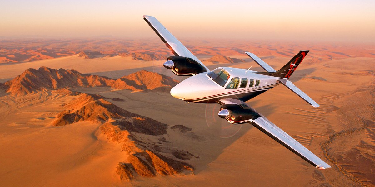 Beechcraft Baron G58 piston private aircraft for Boca Raton jet charter