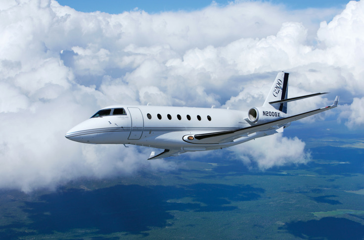 Gulfstream G200 super midsize jet private aircraft for Boca Raton jet charter