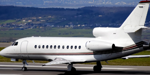 Falcon 900 exterior for Boca Raton jet charter