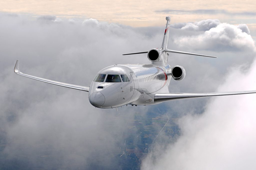 Dassault Falcon 8x long range jet private aircraft for Boca Raton jet charter