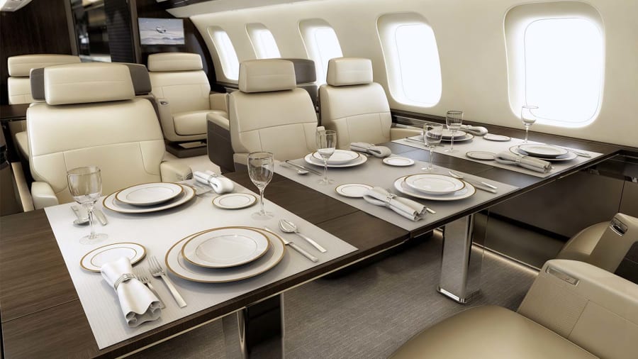 Bombardier Global 7500 exterior for Boca Raton jet charter