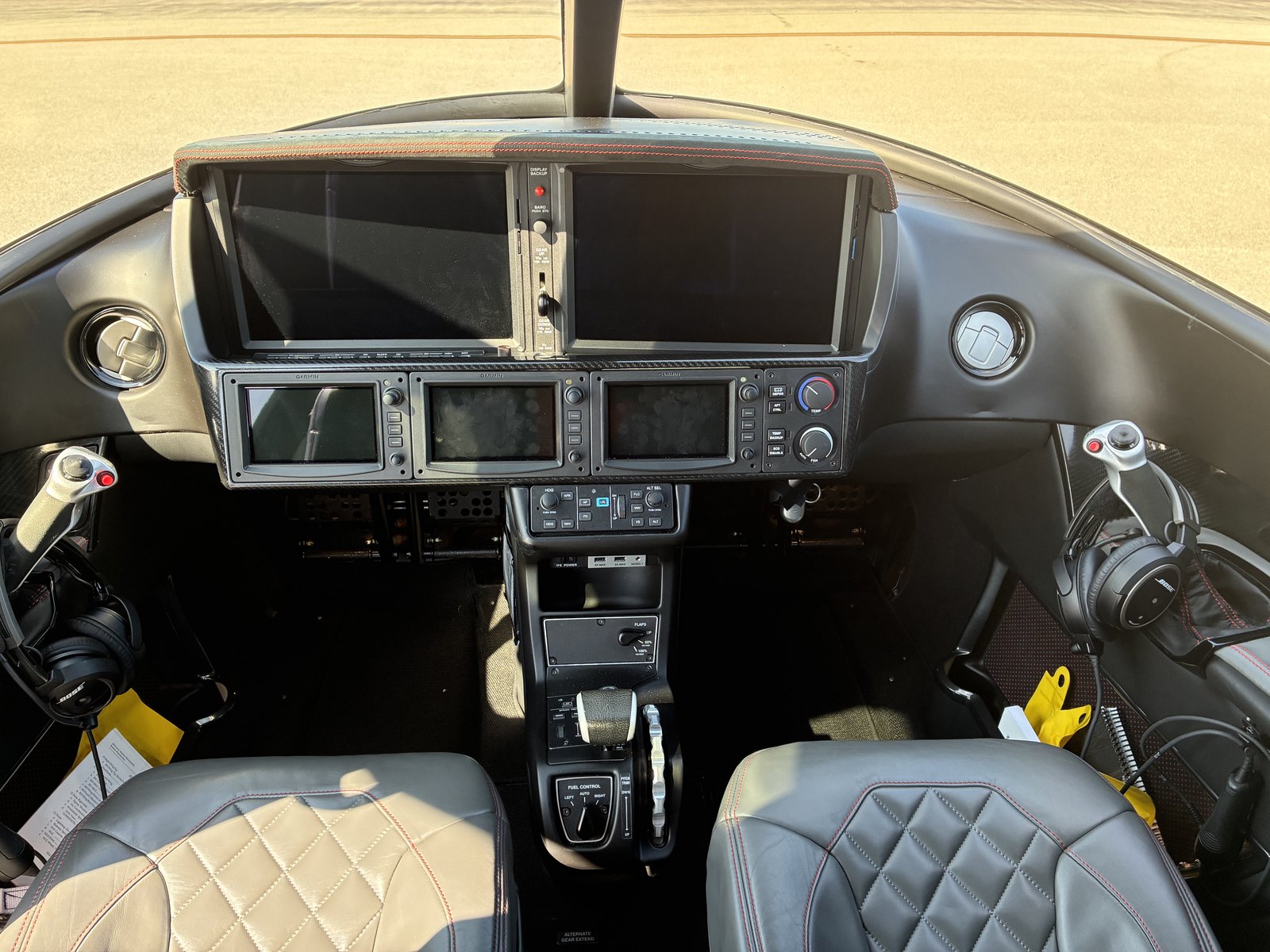 Cirrus Vision Jet SF50 cabin interior for Boca Raton charter