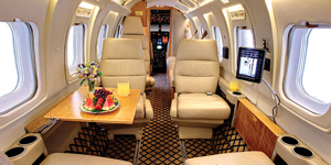 Westwind II cabin interior for Boca Raton charter