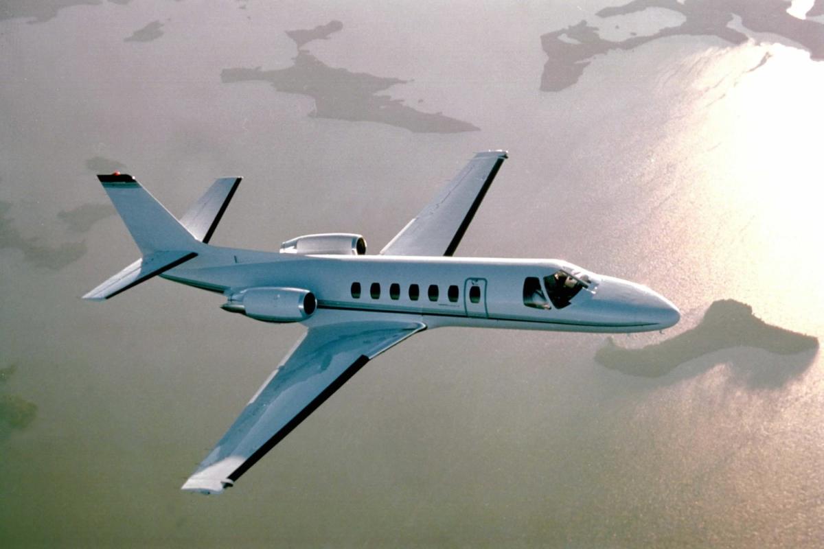 Cessna Citation Ultra cabin interior for Boca Raton charter