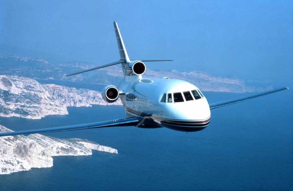 Falcon 900 heavy jet private aircraft for Boca Raton jet charter
