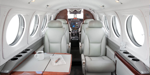 King Air 200 exterior for Boca Raton jet charter